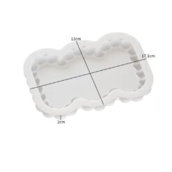 Uneven Rectangular Bubble Coaster Mold