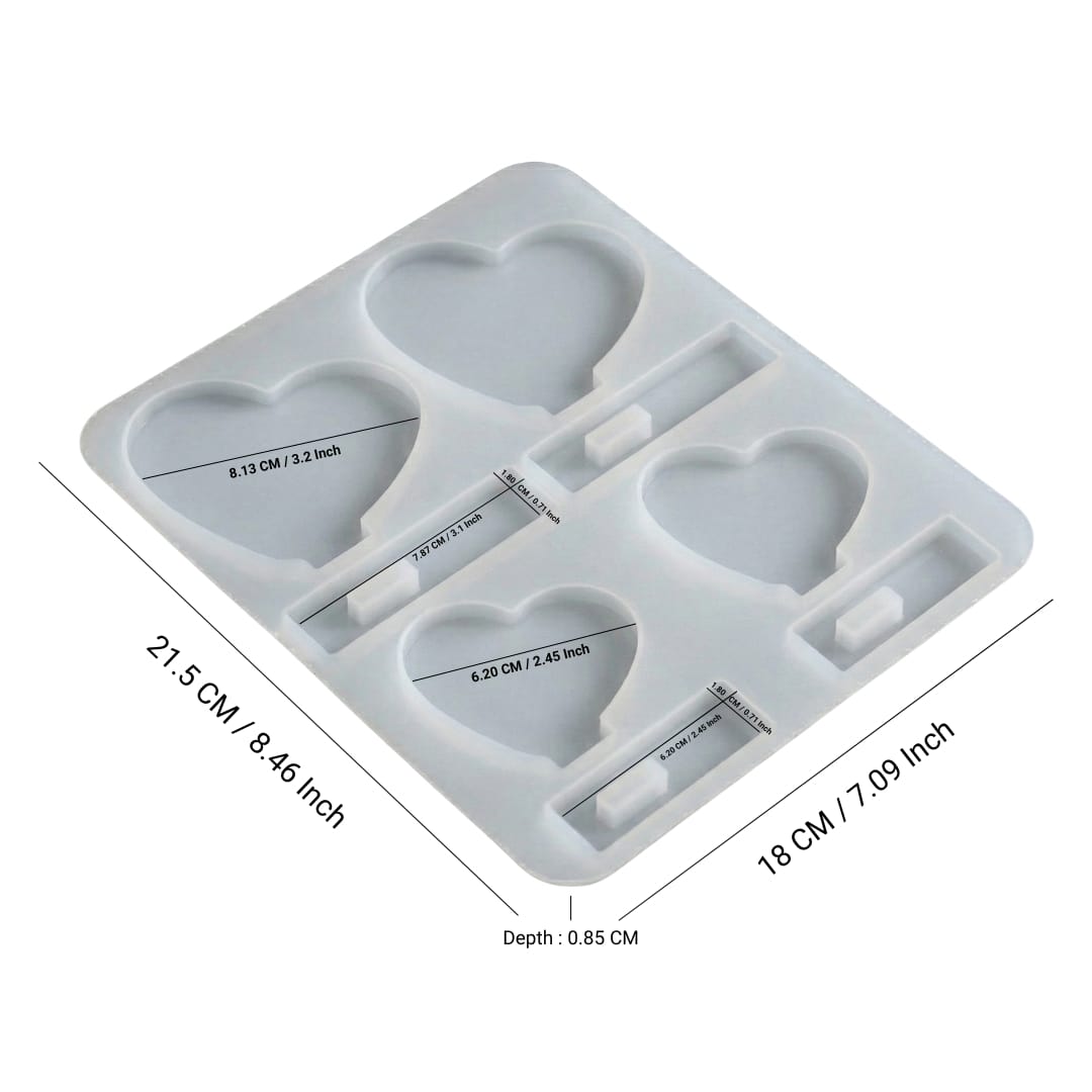 4 In 1 Heart Stand Photo Frame & Display Stand Mold