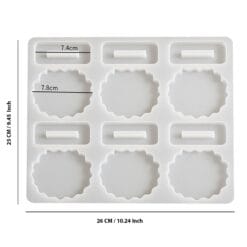 6 Cavity Agate Photoframe Mold