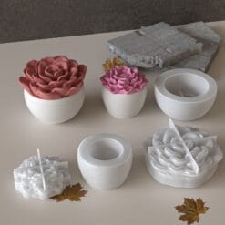 Alternative view of Peony Flower Storage Box Mold