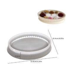 Striped Oval Deep Tray Mold
