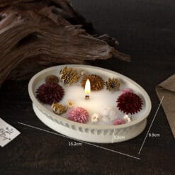 Alternative view of Striped Oval Deep Tray Mold