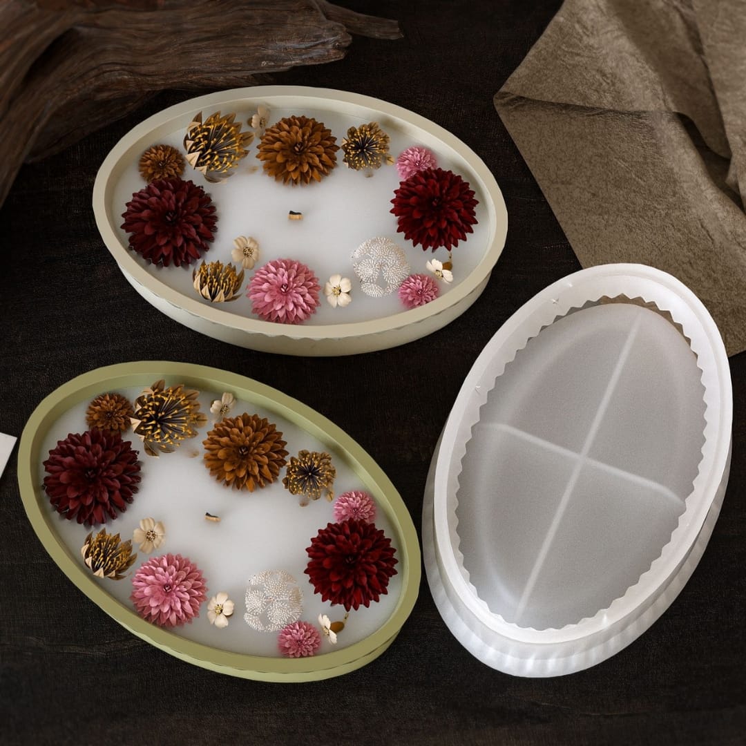 Striped Oval Deep Tray Mold - Image 3