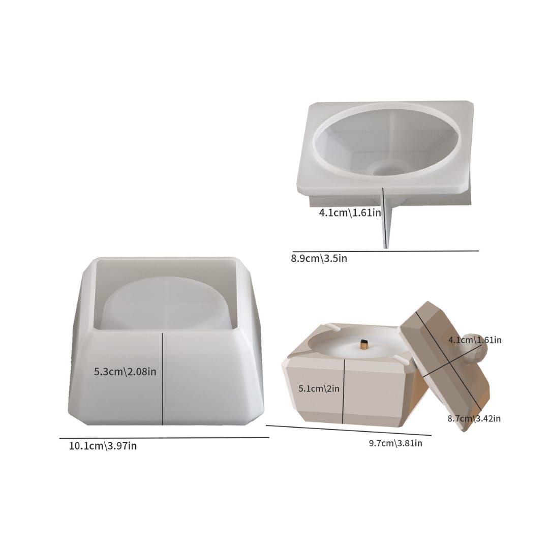 Classic Square Jar Mold