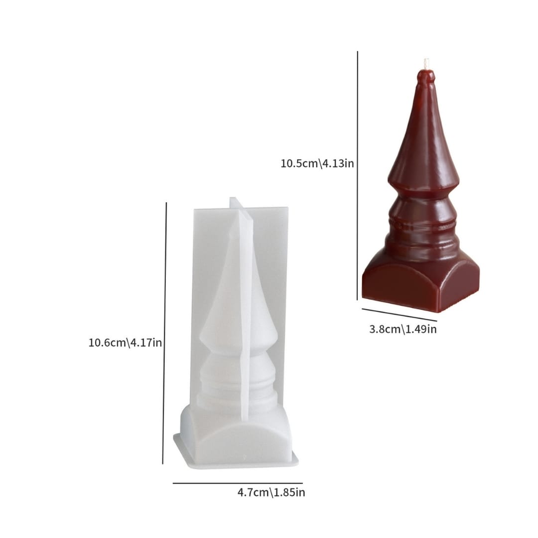 Cute Building Ring Holder/Candle Mold - D