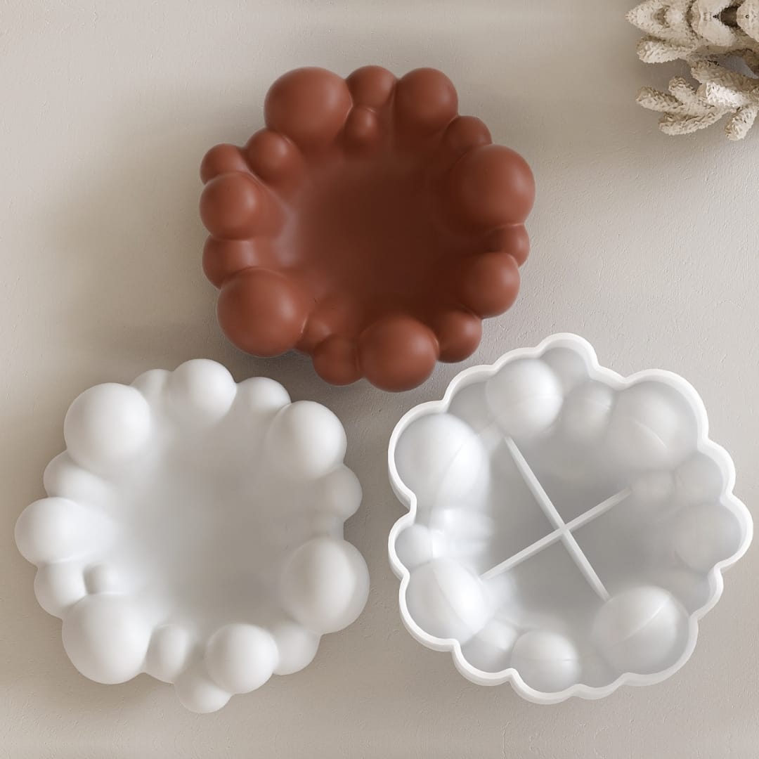 Cloud Bubble Candle Holder / Bowl Mold - Image 4