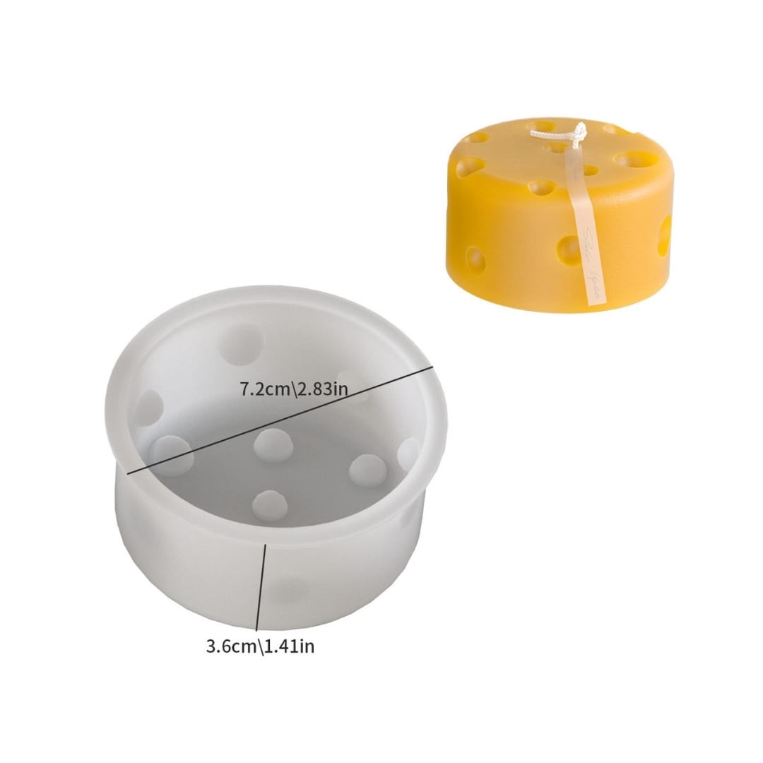 Round Cheese Candle Mold