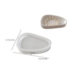 Triangle Round Platter Mold - Small