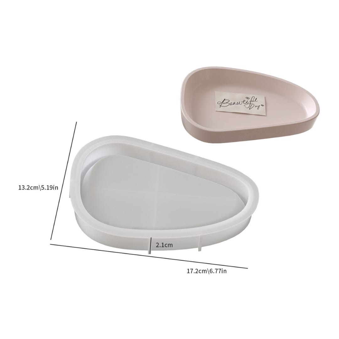 Triangle Round Platter Mold - Medium