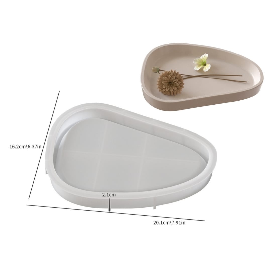 Triangle Round Platter Mold - Big