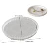 Striped-Edge Round Tray Mold