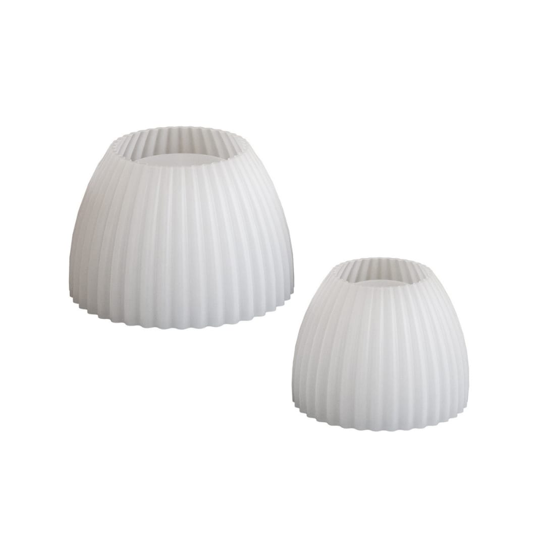 Striped Candle Cup Mold - Small - Image 2