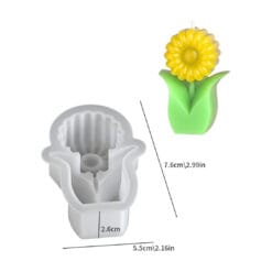 Sunflower Plant Candle Mold