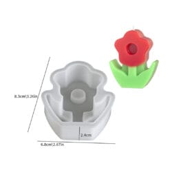 Flower Plant Candle Mold