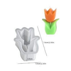 Tulip Plant Candle Mold