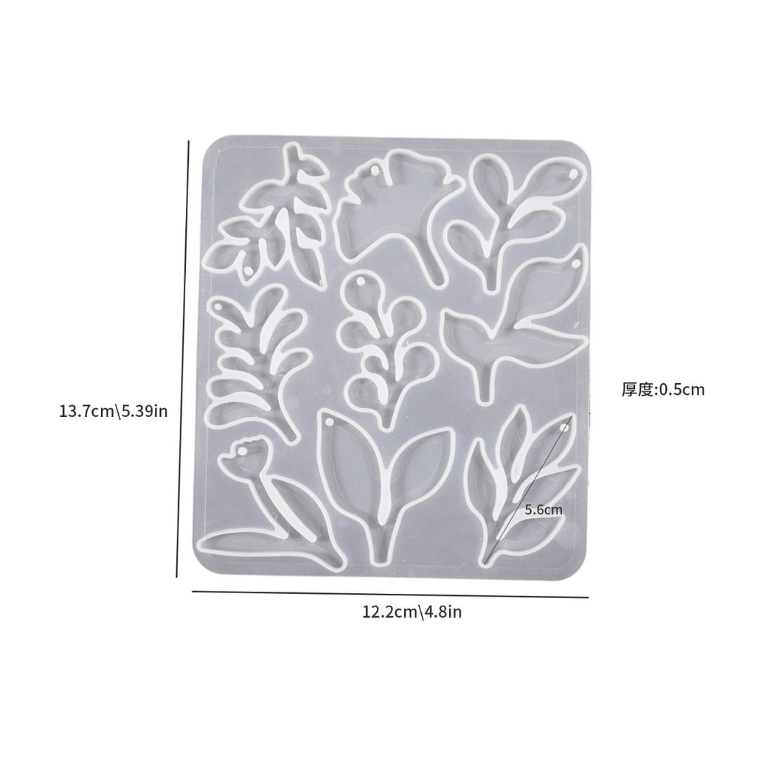 Leaf Pendant Mold - 9 in 1