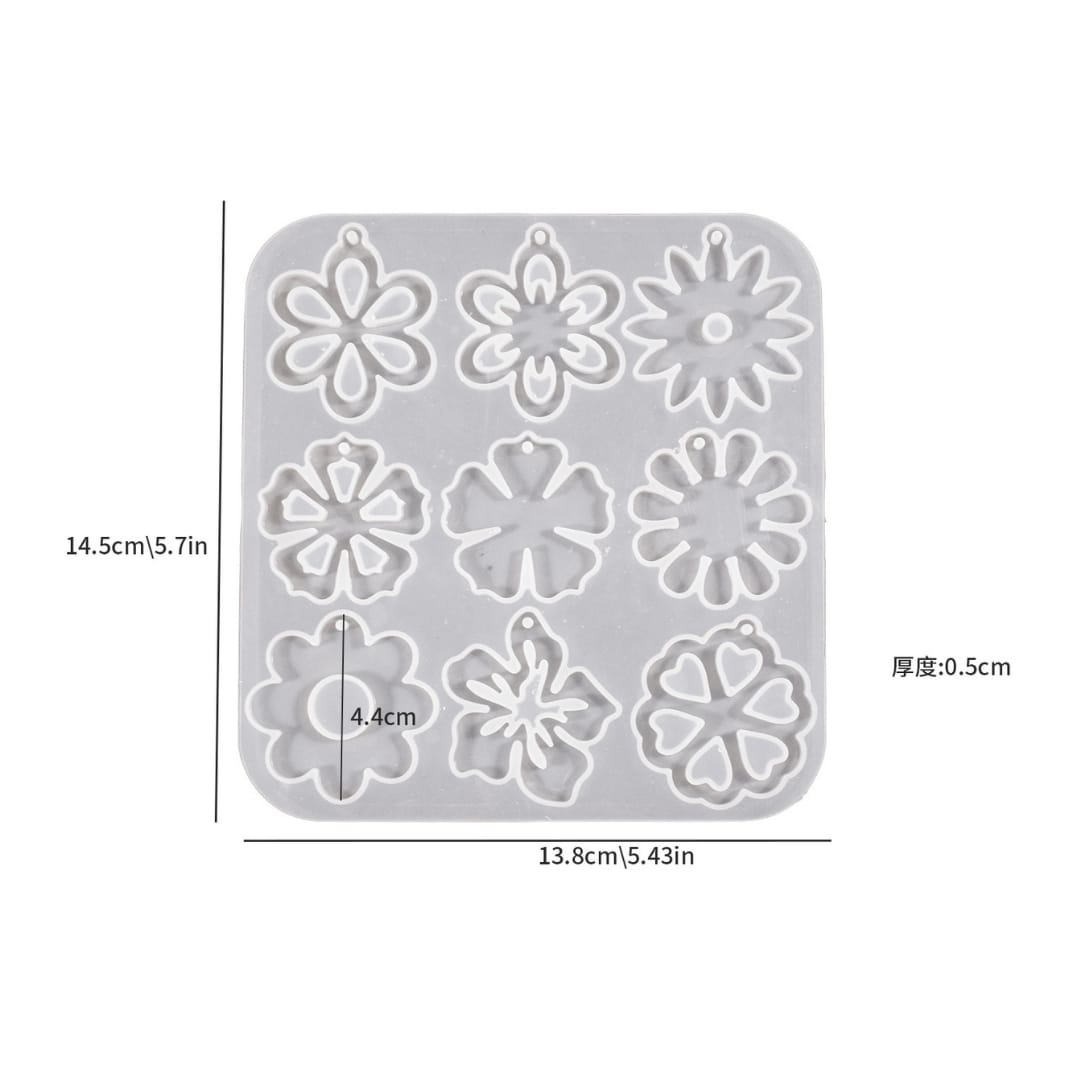 Flower Pendant Mold - C