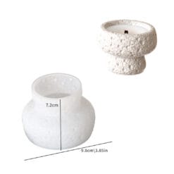 Stone Pattern Candle Cup Mold