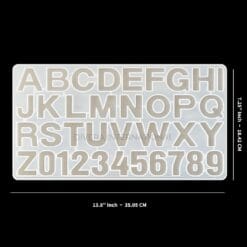 Front Pouring Alphabet Mold without Hole