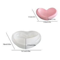 Trinity Heart-Shaped Storage Box Mold