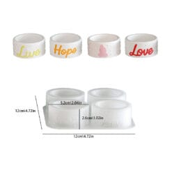 4 Cavity Candle Storage Mold - A