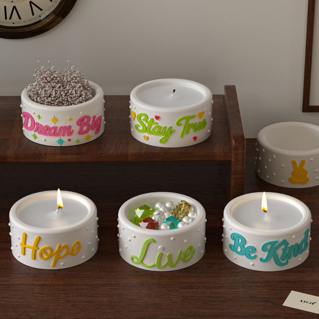 4 Cavity Candle Storage Mold - B - Image 3