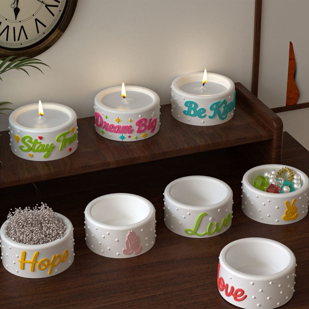 4 Cavity Candle Storage Mold - B - Image 5