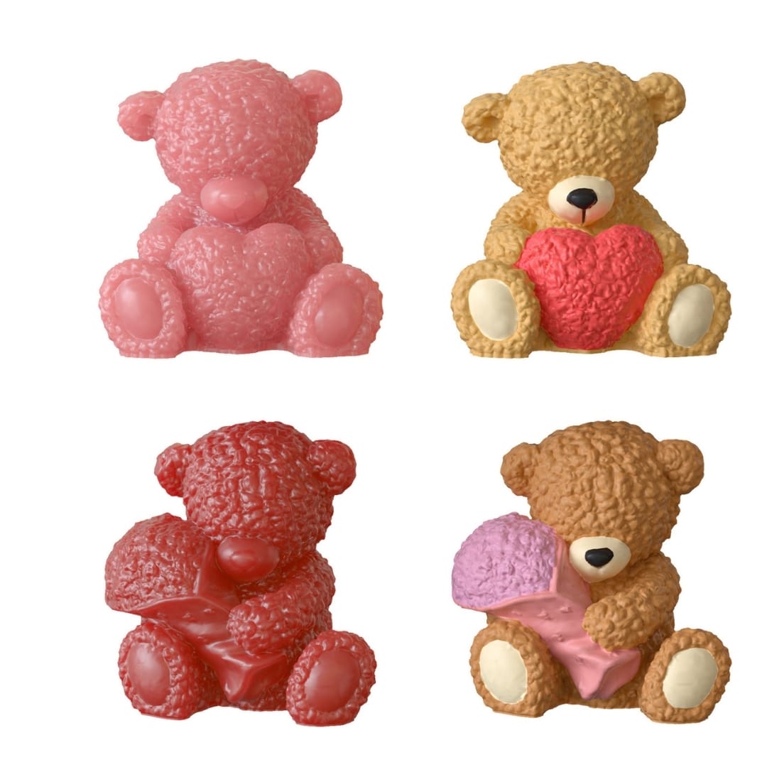 Heart-shaped Bear Candle Mold - Image 8