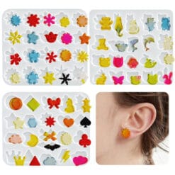 Alternative view of Flower Earrings Mold