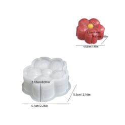 Flora Flower Candle Mold