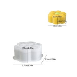 Bubblo Flower Candle Mold