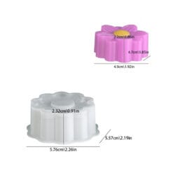 Classic Deep Daisy Flower Candle Mold