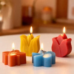Alternative view of Floop Flower Candle Mold