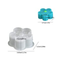 Soft Blossom Flower Candle Mold