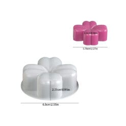 Line Petal Flower Candle Mold